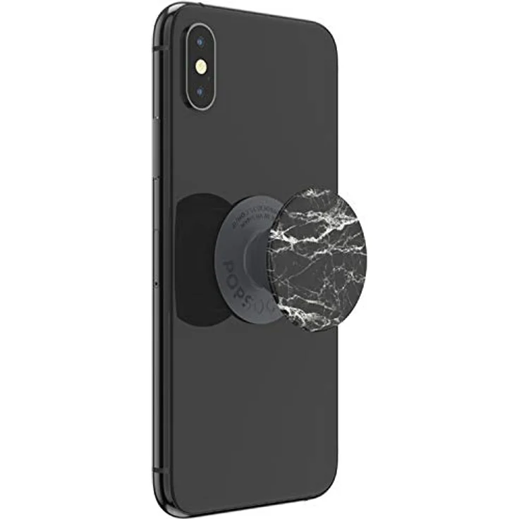 PopSockets PopGrip Basic, Ausziehbarer Sockel und Griff für Smartphones und Tablets, nicht austauschbar, Mod Marble Black – Bild 5