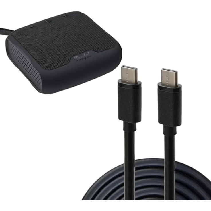 caseroxx 20W USB Type-C Power Delivery Ladegerät mit 100 cm Kabel, passend für Teufel Boomster 4, Boomster Go, Rockster Go 2, schwarz – Bild 4
