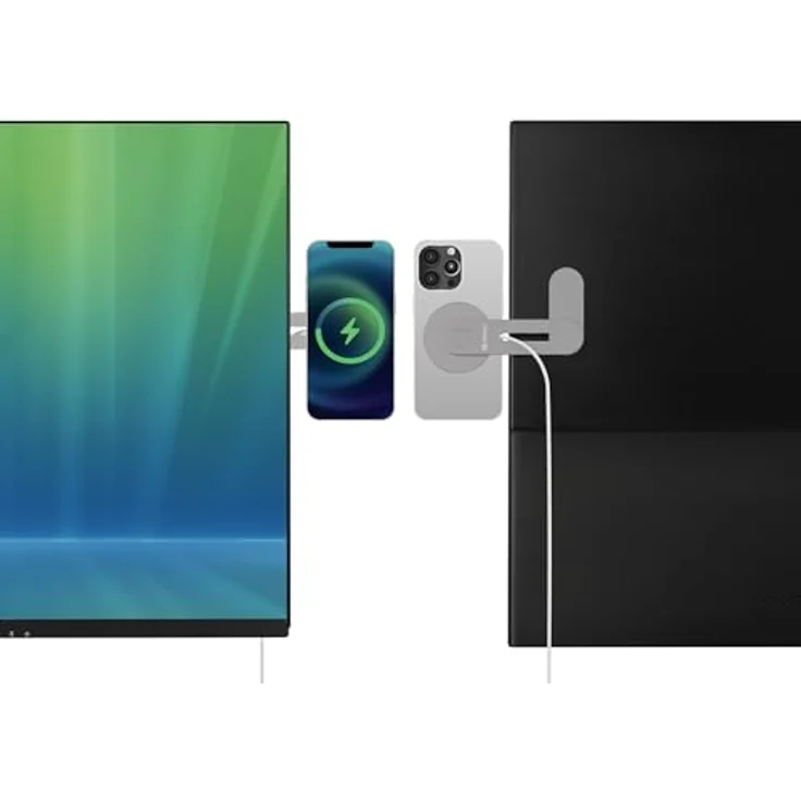 Sandberg ScreenMount Magnet Charger 15W, Wireless Charger für Smartphones, grau – Bild 3