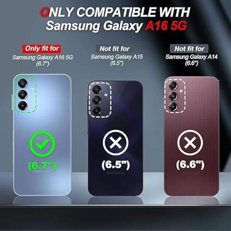 LeYi Handyhülle für Samsung Galaxy A16 5G, TPU Silikon Schutzhülle mit Cute Herz Muster und 2 Schutzfolien, Stoßfest, Kratzfest, Kameraschutz, Schwarz – Bild 2