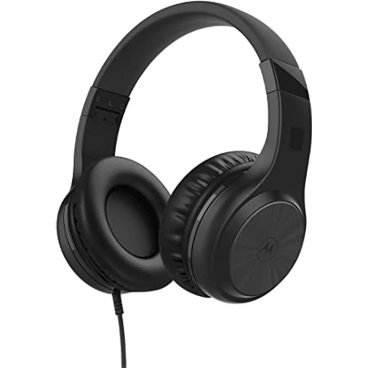 Motorola Sound Moto XT120 - Kopfhörer mit Kabel - Over-Ear-Kopfhörer - 120 cm Kabel - Faltbares Design - Passive Geräuschisolierung - Schwarz – Bild 1