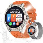 Valdus Robust Telefonfunktion Fitness-Tracker Smartwatch, 1.8 Zoll, Android/iOS, IP68, über 100 Sportmodi, Anruffunktion, Luxus-Armbanduhr