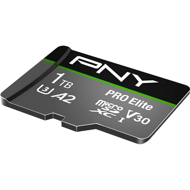 PNY PRO Elite 1TB microSDXC-Speicherkarte + SD-Adapter mit A2 App Performance + 100MB-s Lesegeschwindigkeit, Klasse 10 UHS-I, U3, V30 für 4K-Video – Bild 3