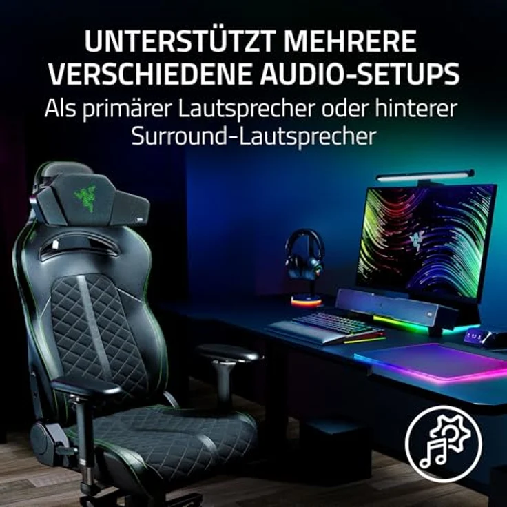 Razer RC81-04350101-R3M1, PC-Lautsprecher 2.0 Kanäle, Verkabelt & Kabellos, Schwarz, versandkostenfrei – Bild 4