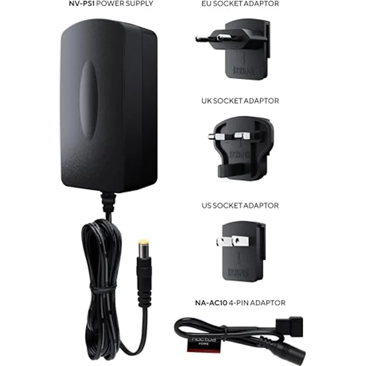 Noctua NV-PS1, 24W 115/230V AC auf 12V DC Schaltnetzteil zur Stromversorgung von 12V PC-Lüftern (Schwarz) – Bild 2