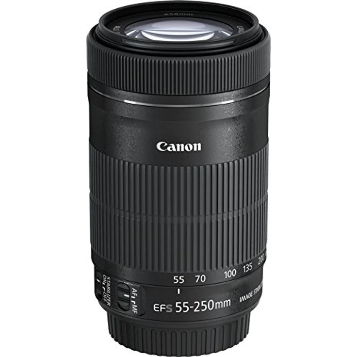 Canon Telezoomobjektiv EF-S 55-250mm F4-5.6 IS STM Telezoom für EOS (58mm Filtergewinde, optischer Bildstabilisator) schwarz - Preisvergleich – Bild 4