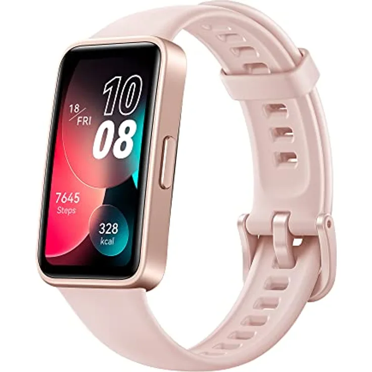 HUAWEI Band 8 Smart Watch, ultradünnes Design, präzise Schlafüberwachung, 14-Tage-Akku, kompatibel mit Android und iOS, Gesundheits- und Wellness-Experte, Sakura Pink