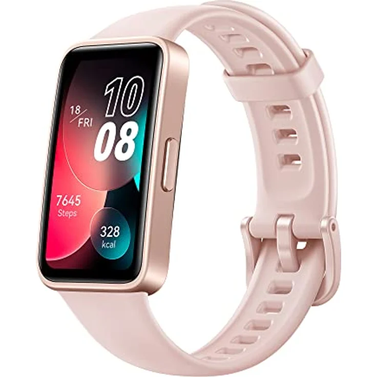 HUAWEI Band 8 Smart Watch, ultradünnes Design, präzise Schlafüberwachung, 14-Tage-Akku, kompatibel mit Android und iOS, Gesundheits- und Wellness-Experte, Sakura Pink – Bild 1