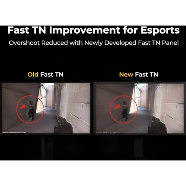 BenQ Zowie XL2546X+ 24.1 Fast-TN 280Hz Gaming-Monitor, Bewegungsschärfe DyAc 2, 1080p, Auto-Game-Modus, S Switch, Schutzhaube, mühelose Höhenverstellung, Schwarz – Bild 5