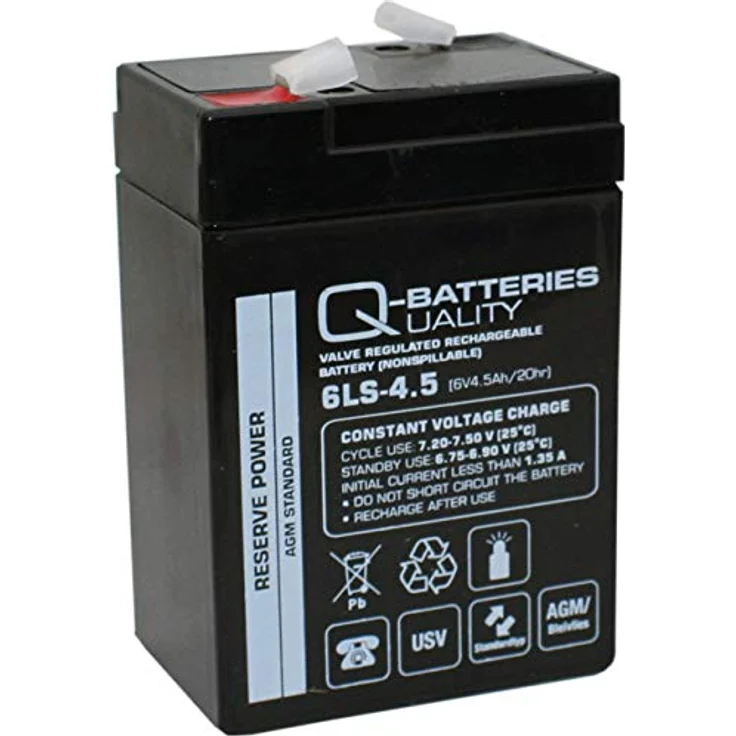 Quality Batteries Ersatzakku AGM Batterie für Kinderfahrzeug Kindermotorrad 6V 4,5Ah, wartungsfrei, robust, langlebige Leistung – Bild 1