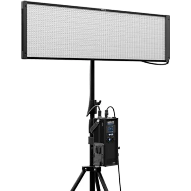 Nanlite PavoSlim 240CL 4x1 RGBWW LED Panel, flimmerfreies Licht mit CRI 96, inkl. Pop-Up-Softbox und Gitter – Bild 5