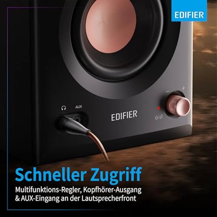 Edifier MR5 Black, Aktiver 3-Wege Studiomonitor mit 110 W RMS, Bluetooth 6.0 und vielseitigen Anschlussmöglichkeiten – Bild 6
