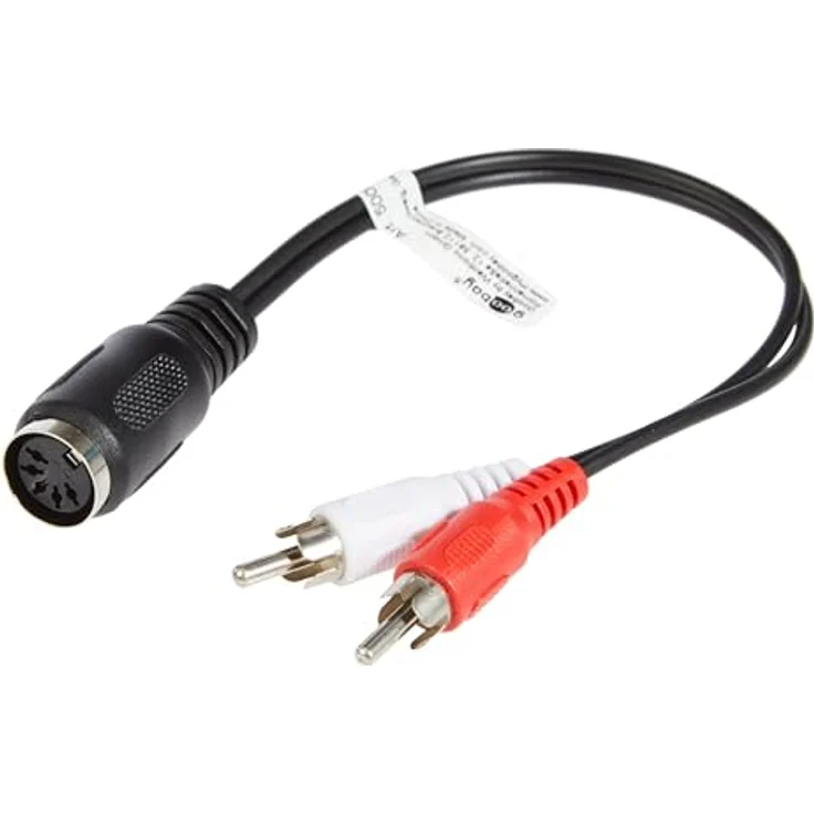 0.2m 2x Cinch Stecker auf 5-polig DIN Kupplung – Bild 4