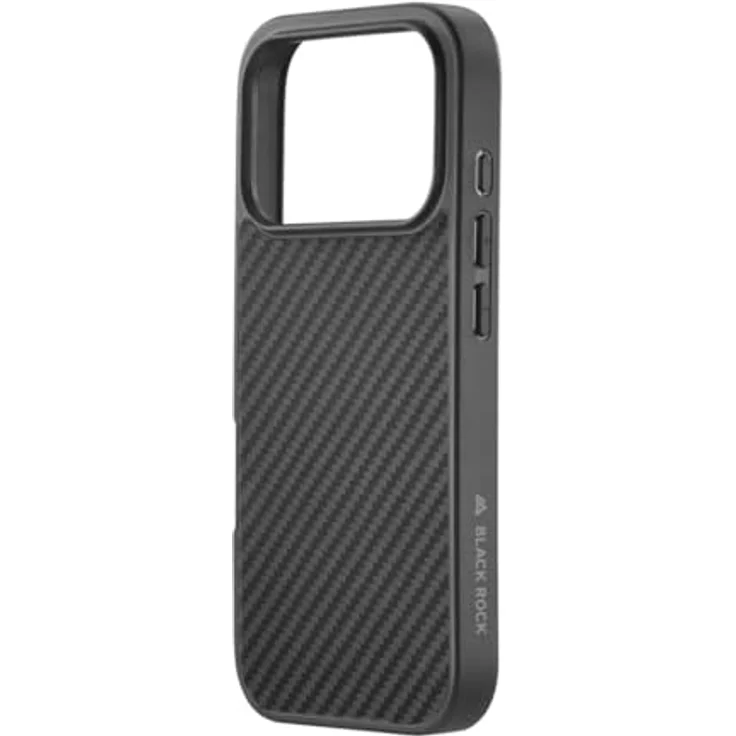 Black Rock Robust Carbon Smartphone Hülle für Apple iPhone 17 Pro Max, Schwarz, stoßfest mit Active-Air-Technology und Anti-Rutsch-Struktur – Bild 2