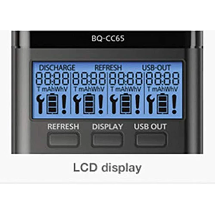 Panasonic eneloop pro, Intelligentes Schnellladegerät mit LCD-Display, für 1-4 Ni-MH Akkus AA-AAA, mit Refresh-Modus – Bild 3