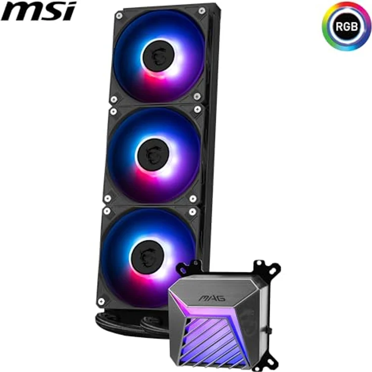 MSI MAG CORELIQUID A15 360 COOLER, CPU Wasserkühler, Schwarz – Bild 3