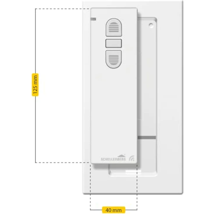 Schellenberg 20015 Smart Home Funk Handsender 1-Kanal,, 868,4 MHz, Weiß, Fernbedienung für Licht, Steckdose, Rolladensteuerung – Bild 6
