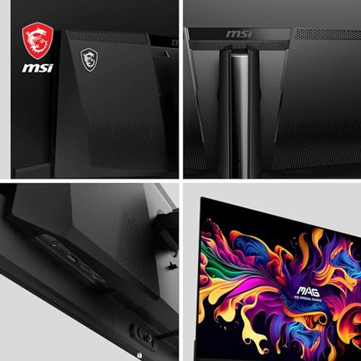 MSI MAG 321UPX QD-OLED 31.5 Zoll 4K UHD Gaming Monitor, 240Hz, 0.03ms, 99% DCI-P3, DisplayHDR True Black 400, DP 1.4a, HDMI 2.1, USB Type-C – Bild 4