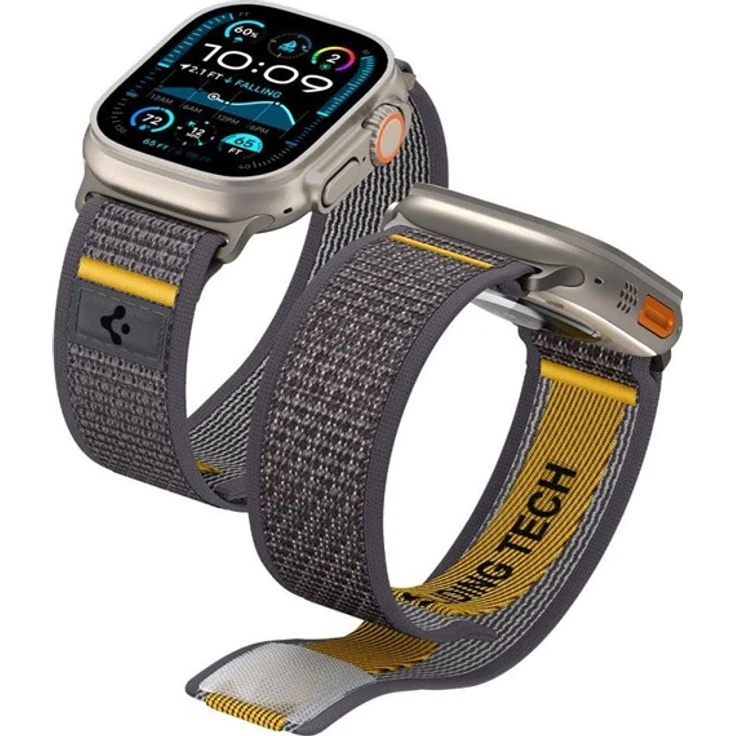 Spigen Athlex Air Strap für Apple Watch 44 / 45 / 46 / 49 mm, atmungsaktives und komfortables Zubehör, Grau – Bild 9