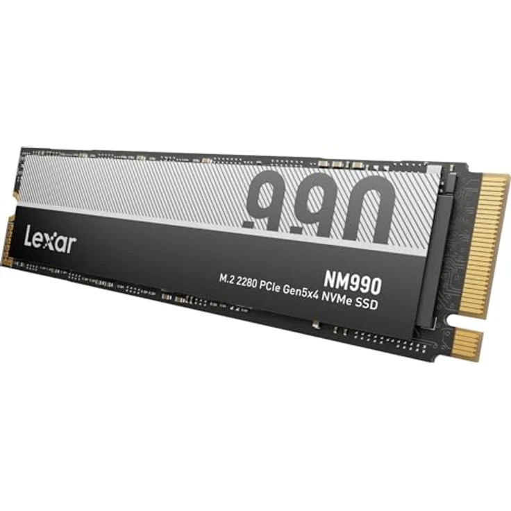 Lexar NM990, M.2 SSD mit 1000 GB, NVMe PCIe 5.0, bis zu 14.000 MB/s Lese- und 10.000 MB/s Schreibgeschwindigkeit, optimiert für Gaming und kreative Anwendungen – Bild 4