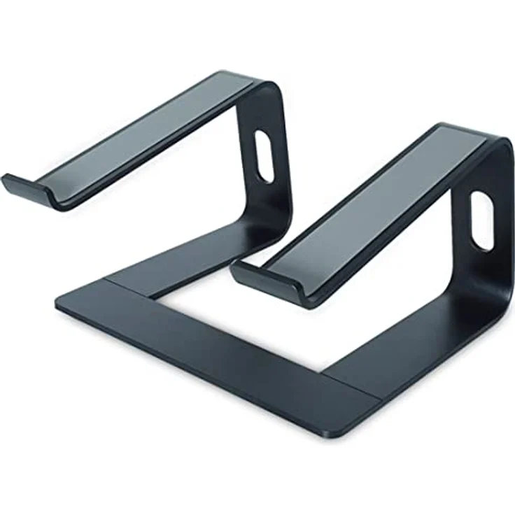 keepdrum RS102BK Laptopständer für Notebooks 10-20 Zoll Schwarz, Robuster Ständer aus Metall mit Anti-Rutsch-Beschichtung – Bild 4