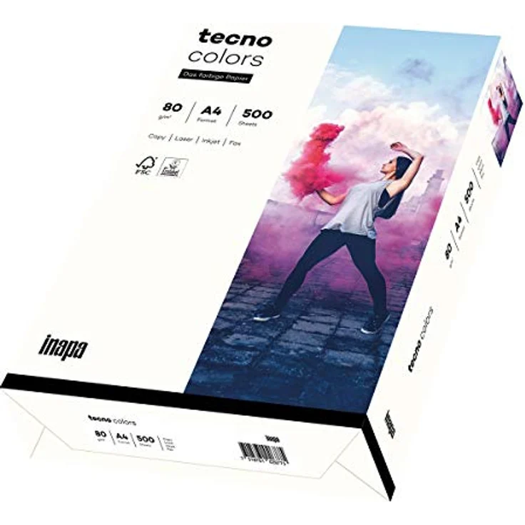 tecno Multifunktionspapier colors, A4, 80 g-qm, naturweiß – Bild 2