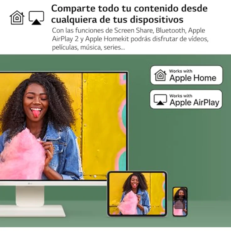 LG MyView Smart Monitor 32SR85U-W.AEU 32 Zoll, IPS Panel, FHD Auflösung (3840x2160), HDR 10, DCI-P3 95%, neigbar, höhenverstellbar – Bild 5