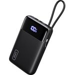 INIU MegaPower 22,5 W, Power Bank 20000 mAh mit USB-C Ein- und Ausgang, eingebautem Kabel, kompaktes Design
