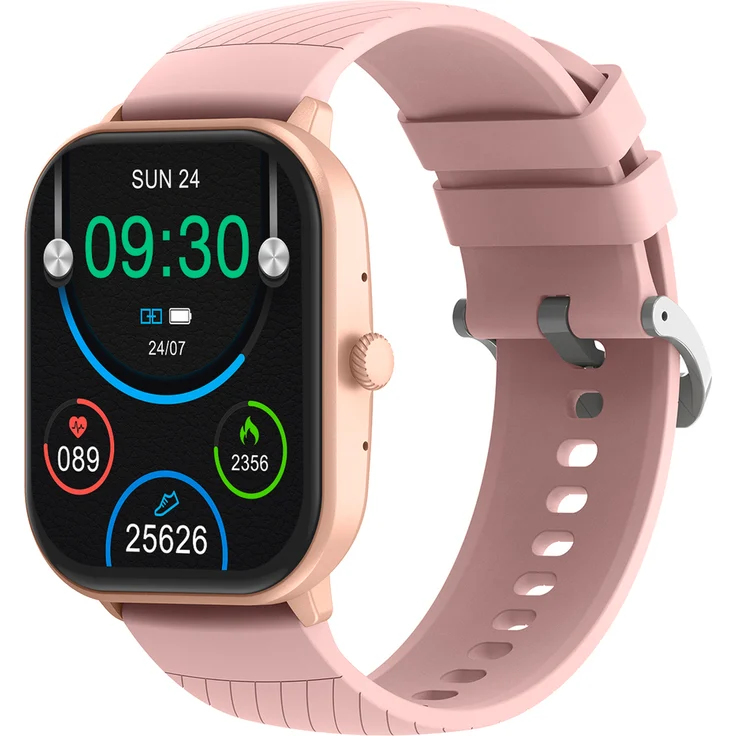 Denver Smartwatch SWC-187RO rose, Bluetooth mit Gesundheitssensoren und AMOLED Display