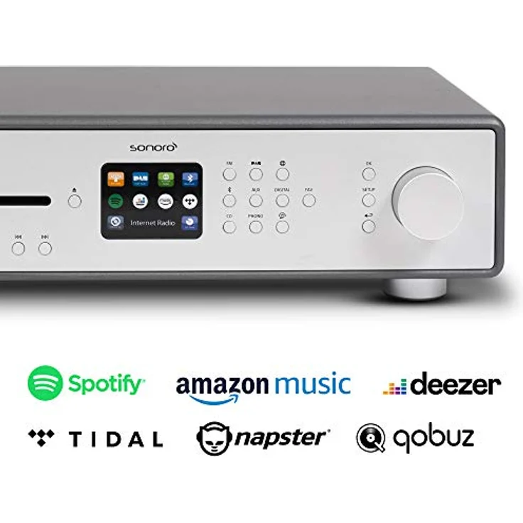sonoroMAESTRO HiFi Receiver mit Internetradio & CD-Player in graphit – Bild 2