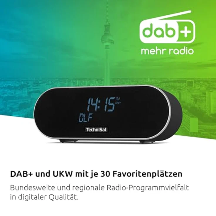 TechniSat DigitRadio 53 BT (UKW, DAB+, Bluetooth), Radio, Schwarz – Bild 2
