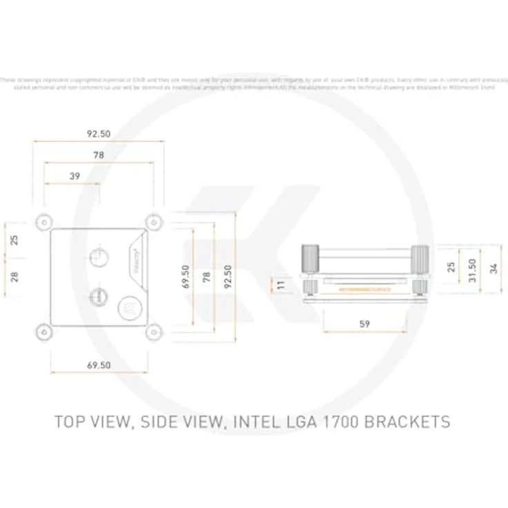 EKWB WAC Quantum Velocity3 CPU Wasserkühler - AM5, 1700/1851, Plexi – Bild 6