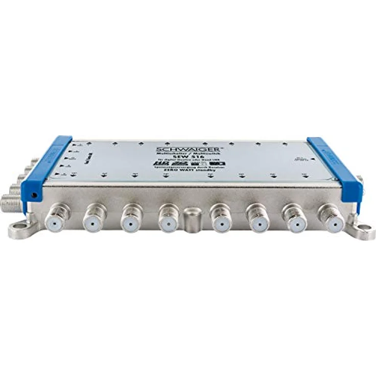 Schwaiger SEW516 531 Multischalter (bis zu 16 Teilnehmer, kein Netzanschluss nötig, DVB-T2 geeignet) Silber – Bild 4