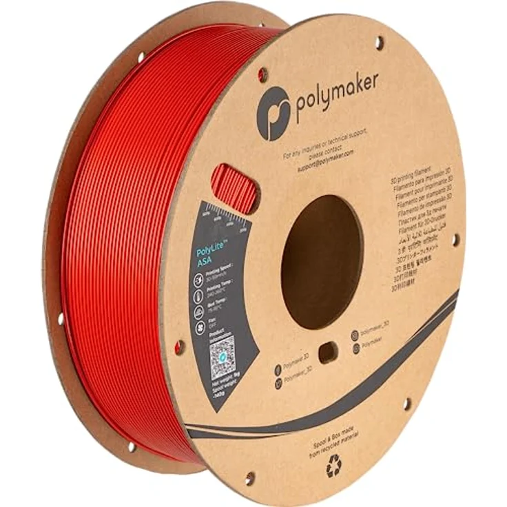 Polymaker PolyLite ASA Filament, UV-beständig, witterungsbeständig, hitzebeständig, 1.75mm – Bild 1