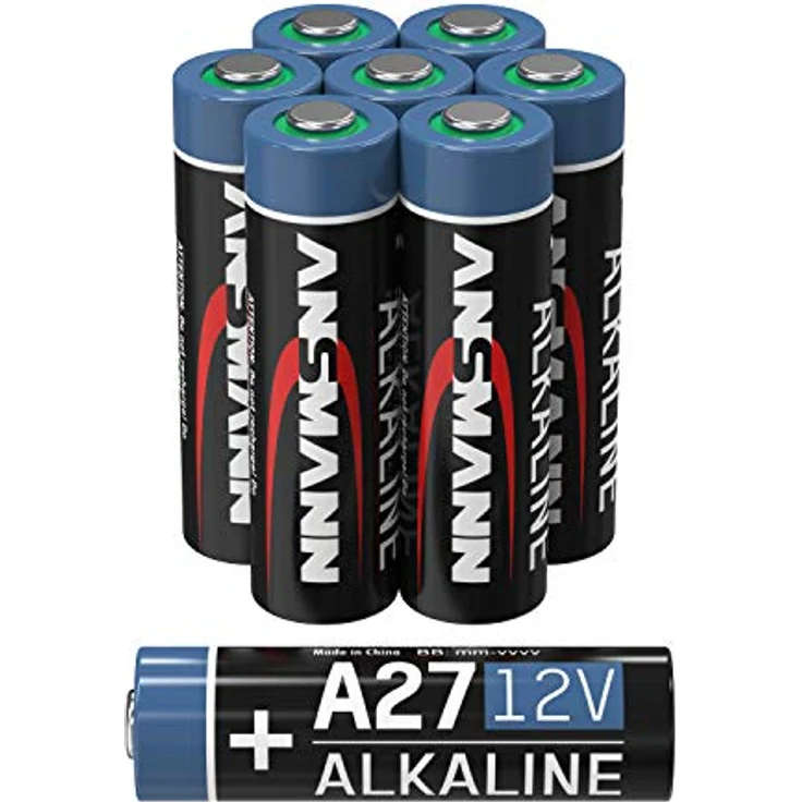 ANSMANN A27 12V Alkaline Batterie - 8er Pack MN27 Batterien geeignet für Alarmanlagen, Garagentoröffner, Fernbedienung & vieles mehr- Einwegbatterie – Bild 2