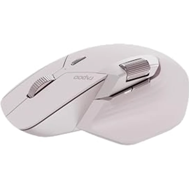 Rapoo MT760M kabellose Maus Wireless Mouse 4000 DPI Sensor umweltfreundlicher wiederaufladbarer Akku ergonomisch PC & Mac - pink – Bild 3