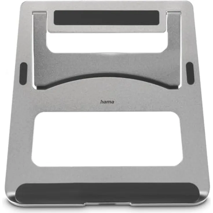 Hama Potatitilhalterung (PC-Ständer mit rutschfesten Gummipads, Neigung bis zu 120°, kompatibel mit Computern bis zu 15,6 Zoll) Aluminium
