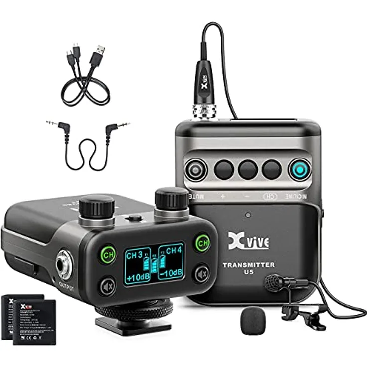 Xvive - U5 LAVALIER - Digitales drahtloses System für DSLR- oder Broadcast-Kamera