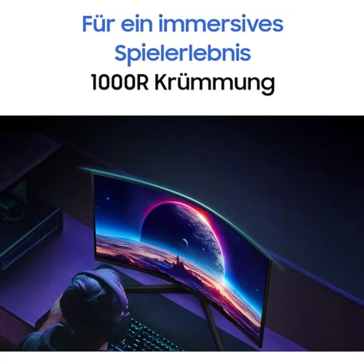 Samsung Odyssey G55C (27“) QHD Gaming Monitor, 27" Schwarz – Bild 6