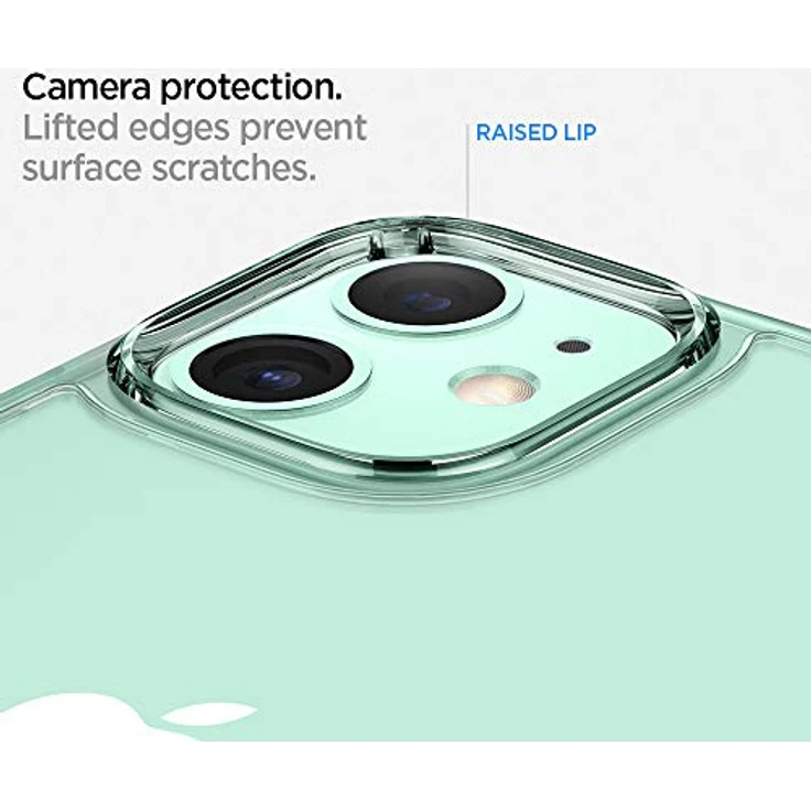 Spigen Ultra Hybrid Kompatibel mit iPhone 11 Hülle, Transparent PC Back Silikon Rahmen [Military Grade Drop Tested] Handyhülle für iPhone 11 Case Crystal Clear 076CS27185 – Bild 6