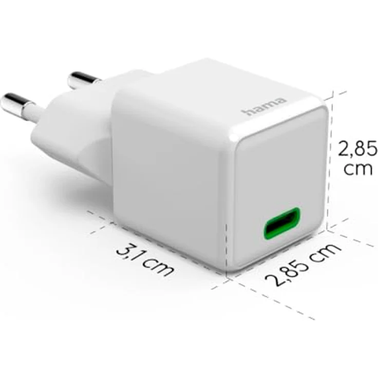 Hama Schnellladegerät GaN Charger, USB-C Power Delivery und Qualcomm Quick Charge, 30 W, weiß – Bild 4
