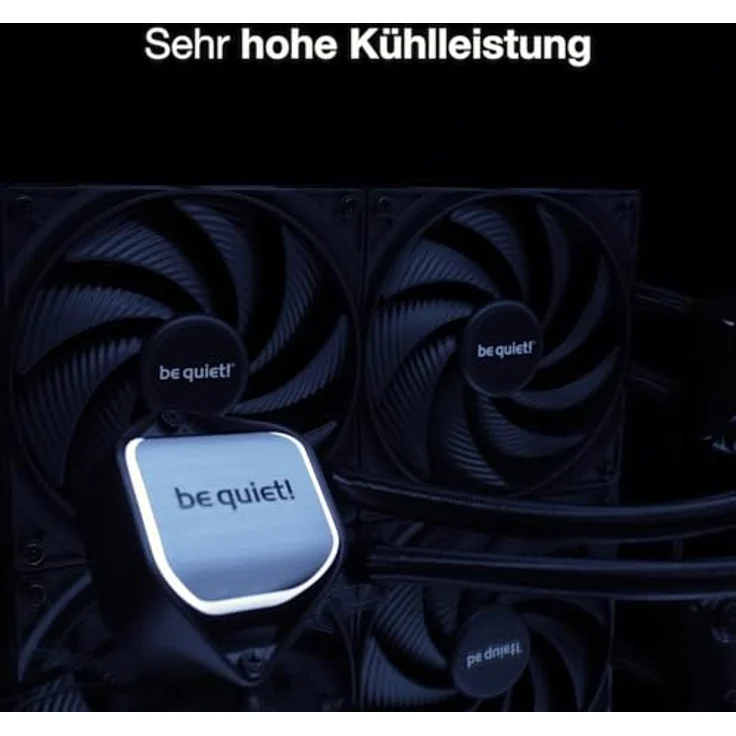 be quiet! Pure Loop 2 360mm All-in-One Wasserkühlung, 3x Pure Wings 3 PWM high-speed Lüfter, doppelt entkoppelte PWM-Pumpe mit ARGB, Schwarz – Bild 2