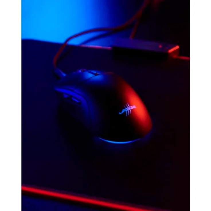 uRage Reaper 250 Gaming-Maus mit Kabel (Rainbow LED, 6.200 dpi, ultra leicht, Rechtshänder, 6 programmierbare Tasten) schwarz – Bild 5