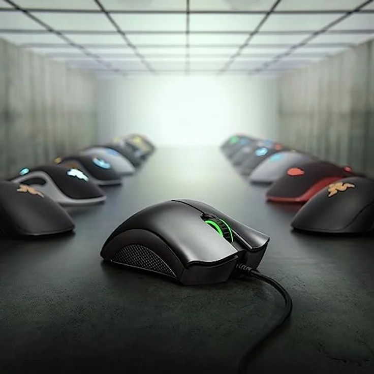Razer Für Spiele DeathAdder Essential Ergonomische optische Maus, Weiß, mit Kabel (Kabelgebunden), Maus, Weiss – Bild 6