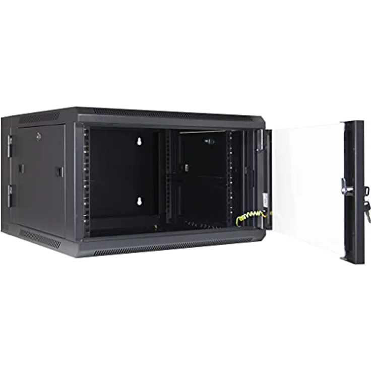 INTER-TECH SMB-6606 - abklappbares Wandgeh. 6HE 600mm Tiefe Gesamtlast bis zu 40kg ERF. Schutzklasse IP20 abschliessbar - unmontiert – Bild 2