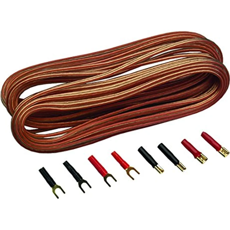 Sinuslive 2X 0,75mm² Lautsprecherkabel 10m mit Anschluss-Stecker – Bild 1
