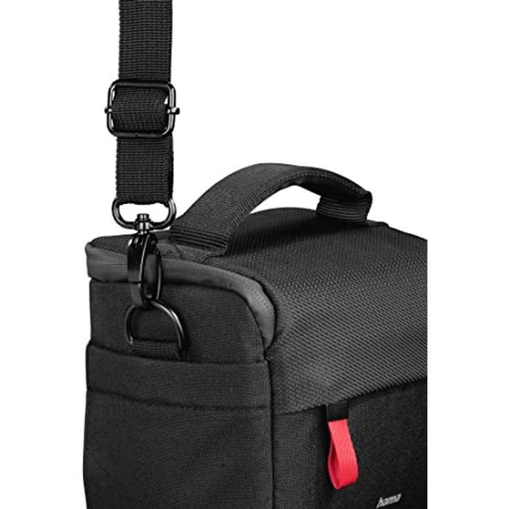 Hama Matera (Kamera Etui), Kameratasche, Schwarz, mit abnehmbarem Schultergurt – Bild 3