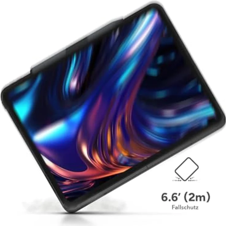 ZAGG Pro Keys 2, QWERTZ Tastatur für Apple iPad Air 13 (M2), mit Hintergrundbeleuchtung, verstellbarem Ständer, schwarz – Bild 2