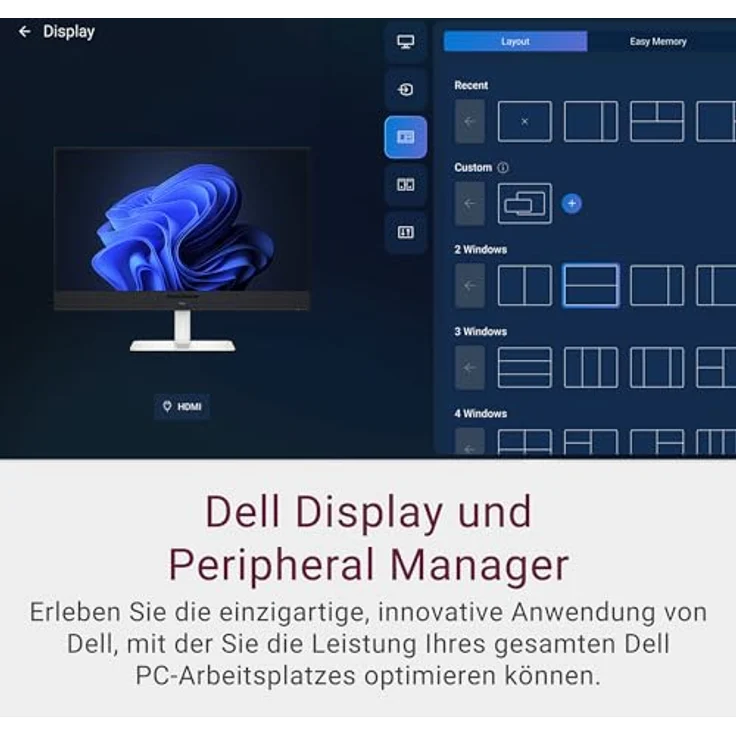 Dell 32 Plus Monitor - S3225QC, 4K UHD, 120Hz, QD OLED, 0.03ms, AMD FreeSync Premium Pro, HDR True Black 400, Dolby Vision, 5W Lautsprecher, 3 USB-C, HDMI, 3 Jahre Garantie – Bild 14