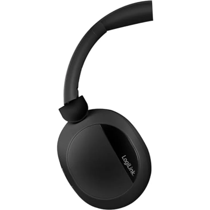 LogiLink BT0071 Over Ear Kopfhörer, Bluetooth® mit aktiver Geräuschunterdrückung (ANC), schwarz, 15 Stunden Akkulaufzeit – Bild 7